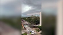 Veja chuva chegando em Foz do Iguaçu nesta tarde de domingo