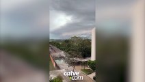 Veja chuva chegando em Foz do Iguaçu nesta tarde de domingo