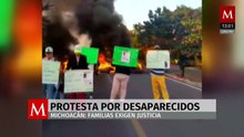 Familias bloquean carretera Apatzingán–Tepalcatepec por desaparecidos