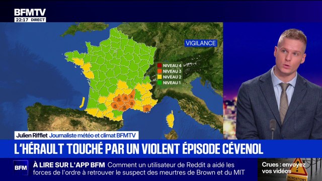 Pluie, crues ... Sept départements sont placés en vigilance orange