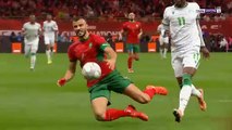 اصابة رومان سايس وبكائه في مباراة المغرب وجزر القمر بافتتاح كأس أمم إفريقيا