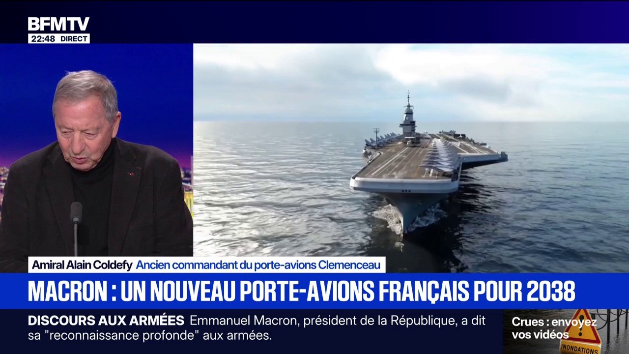 Nouveau porte-avions français: "Il est à la pointe de la modernité", détaille Alain Coldefy, ancien commandant du porte-avions Clemenceau