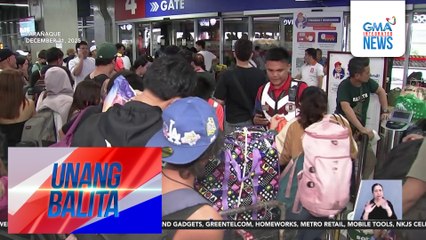 Mahigit 100,000 pasahero kada araw, dumagsa sa PITX sa huling weekend bago magPasko | Unang Balita