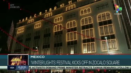 Mexico | 'Winter Lights' Festival kicks off in Zocalo square