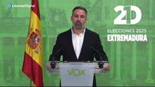 Abascal agradece a los extremeños la "confianza" puesta en Vox en las elecciones