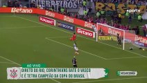 Vitinho comemora título do Corinthians na Copa do Brasil