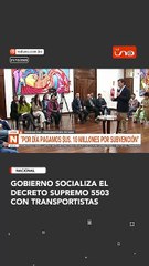 El Gobierno inició la socialización del Decreto Supremo 5503 con el sector del transporte