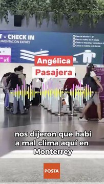 Pasajeros señalan retrasos por vacaciones decembrinas en el Aeropuerto Internacional de Monterrey