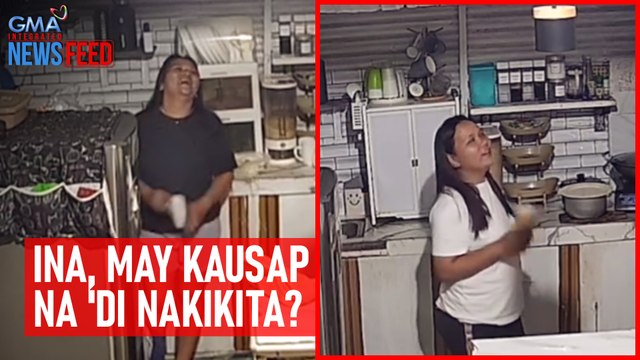 Ina, may kausap na 'di nakikita? | GMA Integrated Newsfeed
