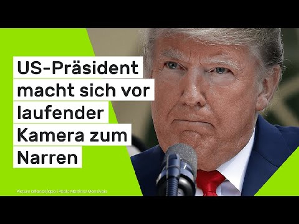 Donald Trump senil und dement: US-Präsident macht sich vor laufender Kamera zum Narren