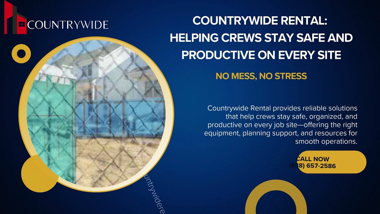 Countrywide Rental Helping Crews Stay Safe and Productive on Every Site