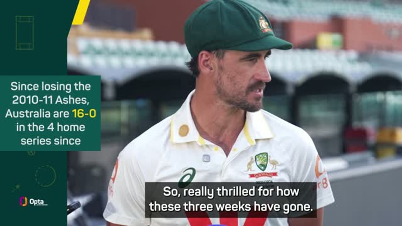 'Job's not done' - Starc eyes a clean sweep after retaining Ashes