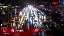 İstanbul'da yağışın etkisiyle trafik yoğunluğu yaşandı