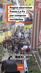 Regios abarrotan centros comerciales por compras navideñas