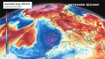 Tiempo en España: temperaturas y anomalías térmicas