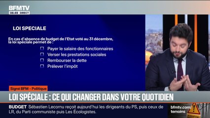 SIGNÉ BFM - Loi spéciale: ce qui va changer dans le quotidien des Français
