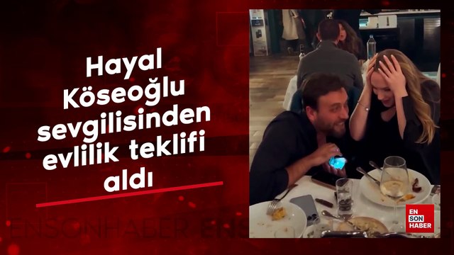 Hayal Köseoğlu sevgilisinden evlilik teklifi aldı