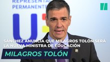 Pedro Sánchez: "La nueva ministra de Educación y Deportes será Milagros Tolón"