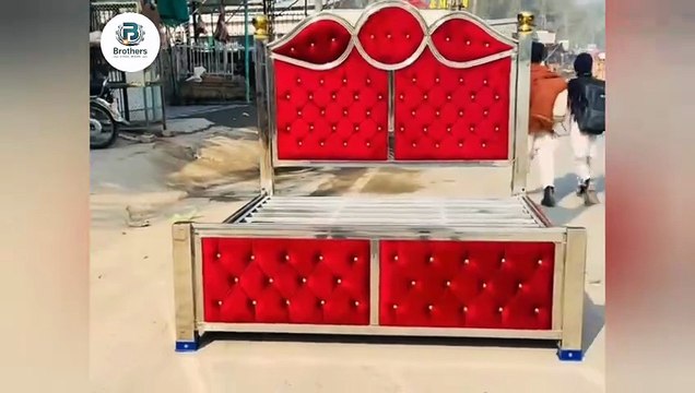 💥 Luxury steel bed design✨| modern furniture 2025