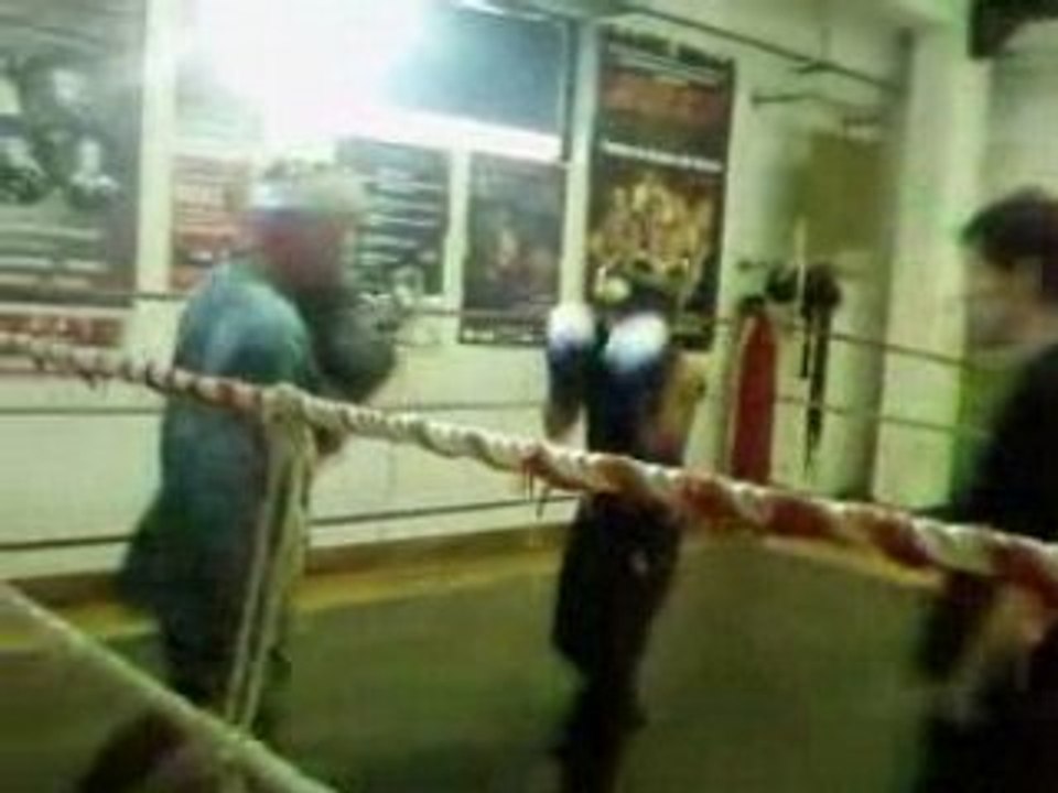 Moi a l'entrainement de boxe