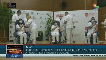 Italy’s health authorities confirm over 800 new cases of acute respiratory infections