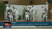 Italy’s health authorities confirm over 800 new cases of acute respiratory infections