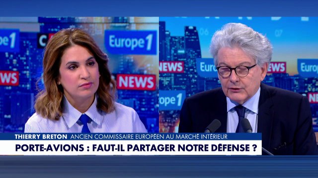 EXTRAIT- Un nouveau porte-avions français d'ici à 2038 : «il faut aussi réfléchir à une flotte européenne» estime Thierry Breton