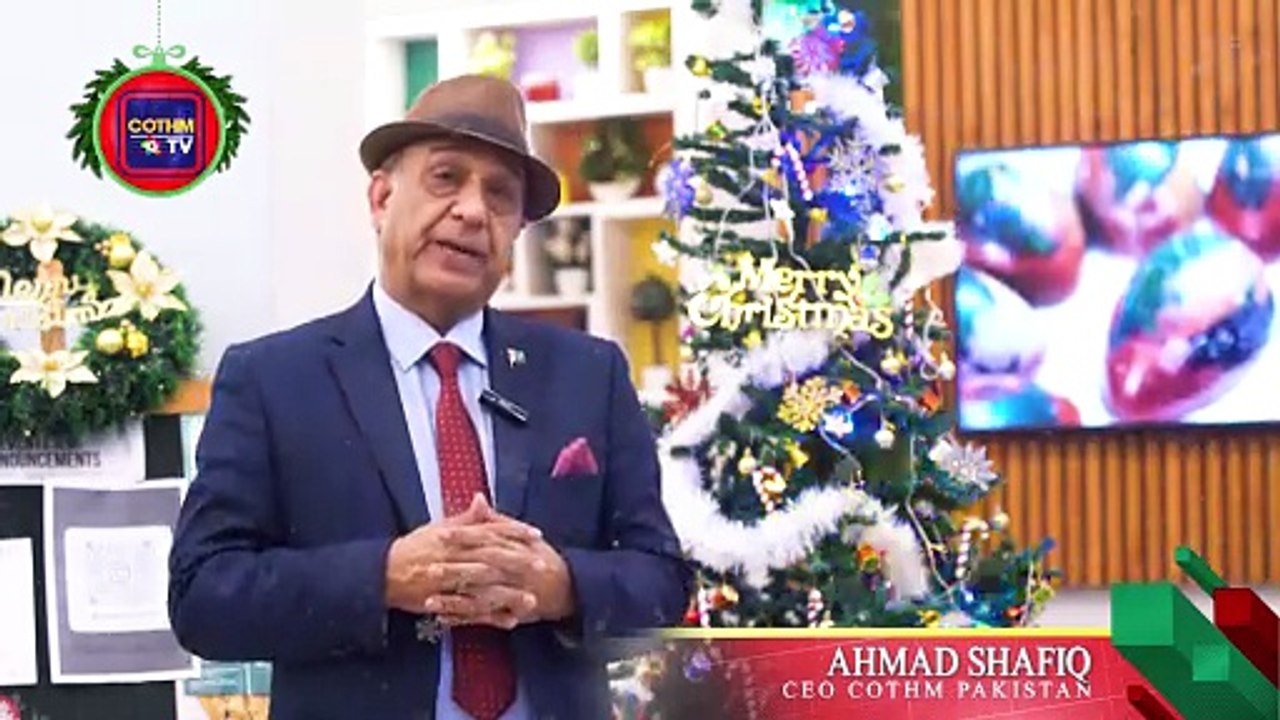 COTHM, Founder, President & CEO, Ahmad Shafiq Shares Warm Christmas Greetings.