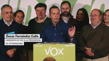 Óscar Fernández: "Vox es el ganador real de esta noche en Extremadura"