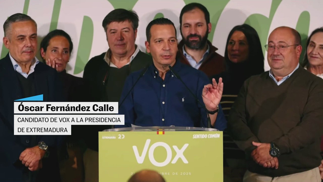 Óscar Fernández: "Vox es el ganador real de esta noche en Extremadura"