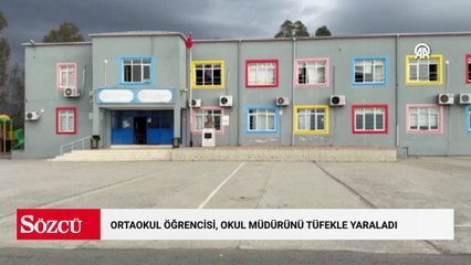 Ortaokul öğrencisi, okul müdürünü tüfekle yaraladı
