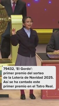 79432, 'El Gordo': primer premio del sorteo de la Lotería de Navidad 2025