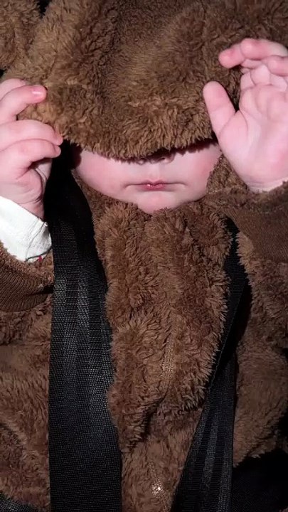 Adorable Baby in Bear Costume Smiling and Playing 🐻