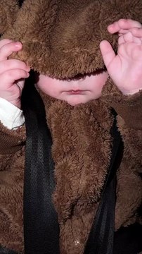 Adorable Baby in Bear Costume Smiling and Playing 🐻