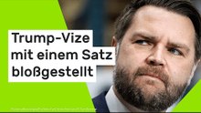 Trump-Vize mit einem Satz bloßgestellt - alte Aussage wird ihm zum Verhängnis