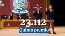 23.112: quinto premio del Sorteo de la Lotería de Navidad
