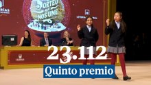 23.112: quinto premio del Sorteo de la Lotería de Navidad