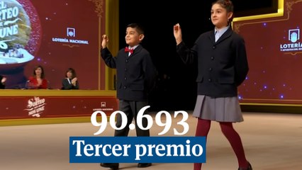 90.693: tercer premio del Sorteo de la Lotería de Navidad