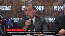 Dursun Özbek: Filistin'de yaşanan insanlık dramına Galatasaray olarak duyarsız kalamayız