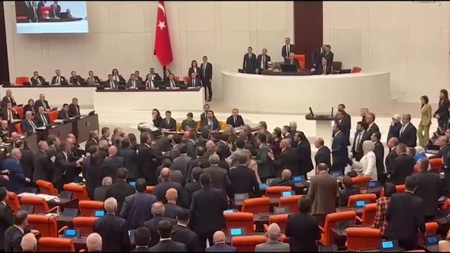 Brawl explodes in Turkish Parliament in budget negotiations
