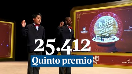 25.412: quinto premio del Sorteo de la Lotería de Navidad