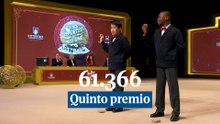 61.366: quinto premio de la Lotería de Navidad 2025