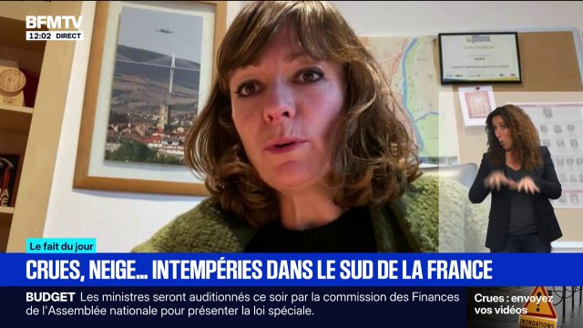 Crues: “Pas d’évacuation pour le moment,” explique Emmanuelle Gazel maire (UDG) de Millau