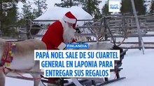 Papá Noel abandona su cuartel general de Laponia para realizar sus tareas de reparto