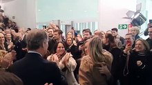 Recibimiento a María Guardiola en la sede del PP