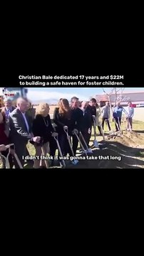 Christian Bale quietly broke ground on hope, dedicating years to creating a safe, loving space for foster children. ❤️ #glamsham #christianbale #sibibale #fosterchildren #kindness {glamsham, christian bale, sibi bale, foster children, kindness}