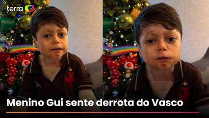 Menino Gui se emociona após derrota do Vasco na final da Copa do Brasil: “O sentimento não para”
