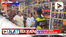 PNP at Bulacan LGU, nag-inspeksyon sa mga tindahan ng paputok sa Bocaue, Bulacan | ulat ni Ryan Lesigues