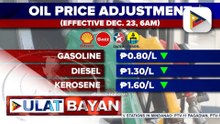 Rollback sa presyo ng produktong petrolyo, ipatutupad bukas