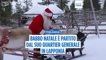 Lapponia, Babbo Natale è partito dal suo quartier generale per consegnare i doni